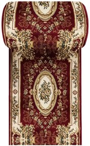 Czerwony elegancki chodnik dywanowy na metry W0-W49