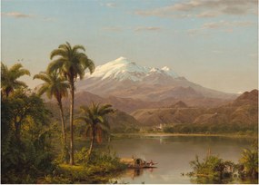 Obraz na szkle - Frederic Edwin Church, Tamaca Palms, reprodukcje (70x50 cm)