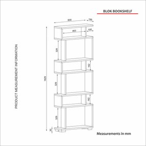 Blok biblioteczny biały