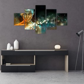 Obraz złotej wróżki (125x70 cm)