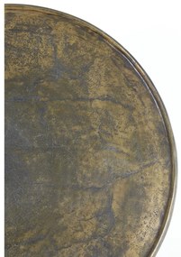 Metalowy okrągły stolik w kolorze brązu ø 67,5 cm Babina – Light &amp; Living