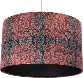 Czerwono-czarna nowoczesna lampa wisząca - S374 B4-L16