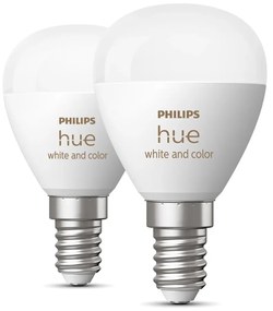 Inteligentne żarówki z gwintem E14, 5 W zestaw 2 szt. White and color ambiance – Philips Hue