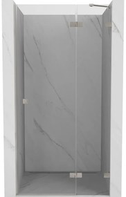 Mexen Lunar L drzwi prysznicowe uchylne prawe 75 cm, transparent, nikiel szczotkowany - 834L-075-000-97-00-P