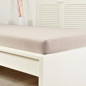 4Home prześcieradło frotte Perfect kawowy, 180 x 200 cm