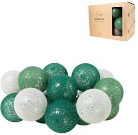 LED łańcuch świetlny SENZA BALLS 315 cm zielony