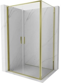 Mexen Exo kabina prysznicowa uchylna 110 x 85 cm, transparent, złota - 814-110-085-50-00