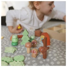 Tooky toy zestaw leśny układanka w stosy klocki figurki