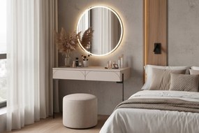 Toaletka Sonatia 100 cm z dwoma szufladami - kaszmir