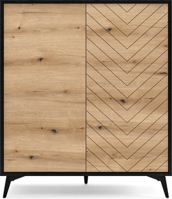 Komoda DIAMANTE 104 cm do Salonu Sypialni Czarny