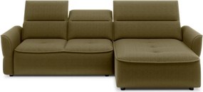 Narożnik MURILLO S Mini z elektryczną regulacją siedziska Prawostronny w tkaninie VOGUE 10 WERSAL