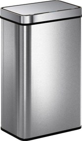 HOMCOM 60 l kosz z czujnikiem, automatyczna pokrywa, stal nierdzewna, wielofunkcyjny, srebrny
