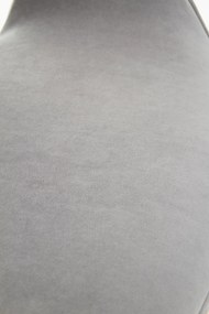L396 Krzesło Jasny dąb Szary Tkanina Velvet Tapicerowane Drewno