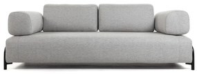 Jasnoszara sofa z podłokietnikami Kave Home Compo