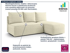 Beżowy narożnik rozkładany z pojemnikiem T9-B26