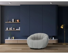 Fotel obrotowy Bouclé GREY2, szary