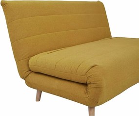 Musztardowa rozkładana sofa SPIKE II