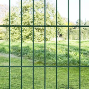 Outsunny Bramka Ogrodowa z Stali z Uchwytem, Zamykana na 3 Klucze 97x170cm Zielona