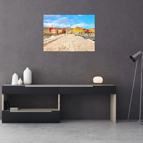 Obraz na szkle - Stare istryjskie miasto Poreč, Chorwacja (70x50 cm)