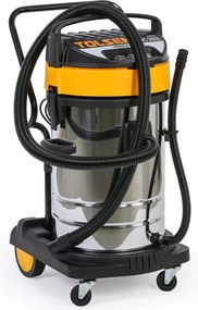Odkurzacz przemysłow TOLSEN 79610y, ssanie na sucho/mokro, 3000 W, 80 l