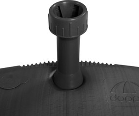 Derby Stojak balkonowy PVC, napełniany, 17 l, antracytowy