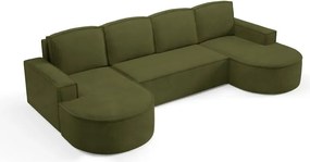 Narożnik MOLLY XL wolnostojący układ U z funkcją spania w tkaninie Curio 39 DomoHome