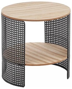 Stolik konferencyjny TRAFICA 41x41 cm czarny/beżowy