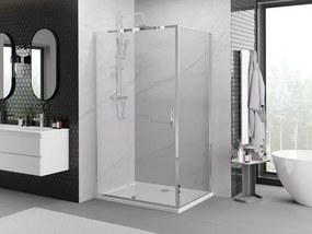 Mexen Exo-R kabina prysznicowa uchylna 135 x 85 cm, transparent, chrom - 819-135-085-01-00