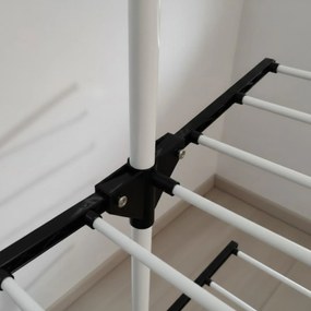 Pionowa suszarka na pranie z miejscem na wieszaki, 160 cm, ALTO