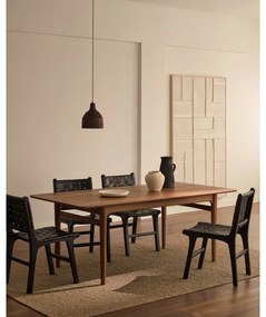 Rozkładany stół z dodatkowym blatem w dekorze orzecha 100x200 cm Elan – Kave Home