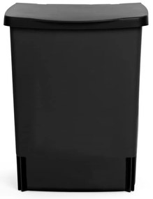 Czarny plastikowy kosz na śmieci do zabudowy 10 l – Brabantia