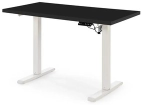 Biurko B54 120x60cm czarne/białe z regulacją wysokości HALMAR