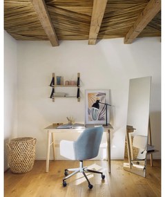 Biurko z drewna kauczukowego Kave Home Curie