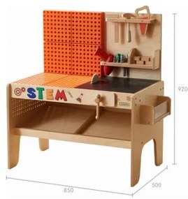 Masterkidz drewniany warsztat xxl montessori stem z narzędziami