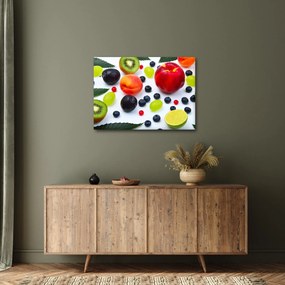 Obraz owoców z kroplami wody (70x50 cm)