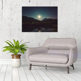 Obraz na szkle - nocne niebo (70x50 cm)