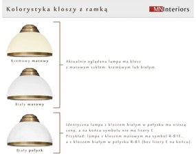 Plafon mosiężny R-PL3DE