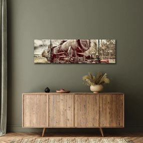 Historyczny wizerunek lokomotywy (170x50 cm)