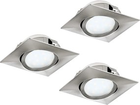 Eglo 95846- Zestaw 3x wpuszczanych opraw sufitowych PINEDA LED/4,9W/230V