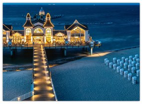 Obraz - hotel na plaży (70x50 cm)