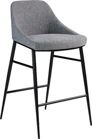 Taboret z szarej tkaniny 4103 ANGEL CERDA