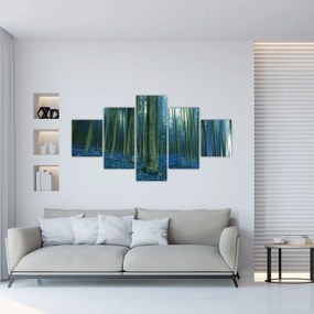 Obraz - Niebieski las (125x70 cm)