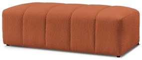 Podnóżek z materiału bouclé w kolorze terakoty Annecy – Bobochic Paris