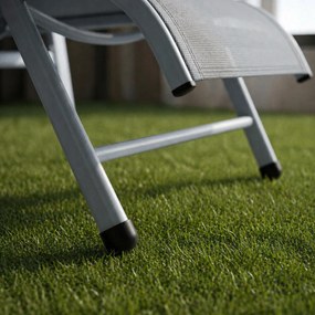Leżak ogrodowy basenowy Summer regulowany, kolor szary