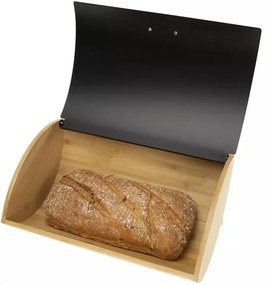 Pojemnik na chleb czarny bambusowy CRUSTY