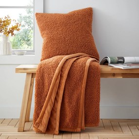 Pomarańczowy koc z mikropluszu 130x170 cm Velvet Boucle – Catherine Lansfield