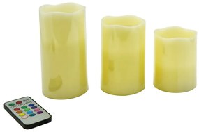 Świeczki LED zestaw 3 szt. (wysokość 10 cm) – Hilight