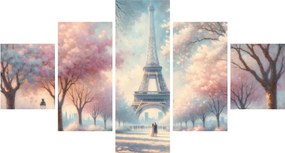 Obraz – Wiosna w Paryżu (125x70 cm)