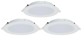 Aigostar-ZESTAW 3x LED Oprawa wpuszczana ściemnialna MESH 15W/230V 2700K-6500K śr. 17cm