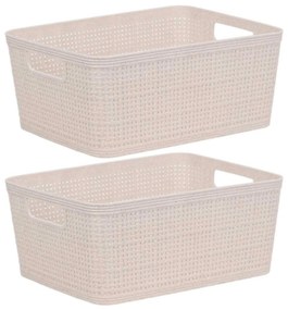 Plastikowe koszyki do organizacji, 24,5 x 19 x 10 cm, 2 szt.